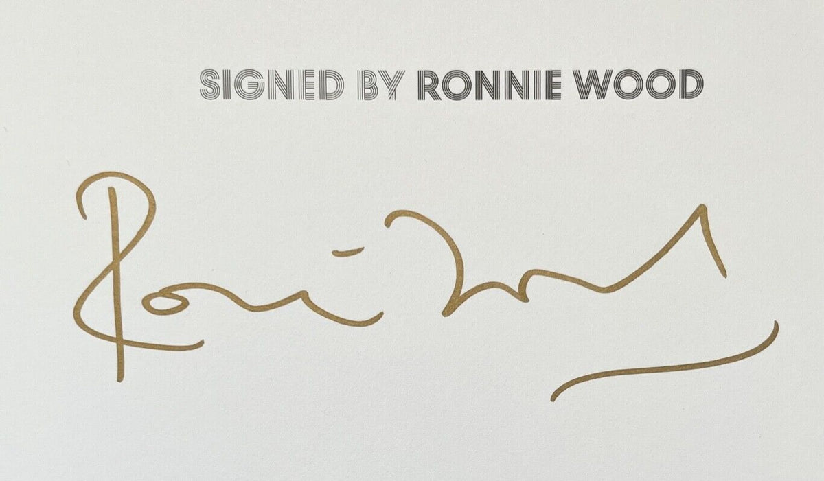 貴重 Ronnie Wood 直筆サイン 2020 Ron Wood ストーンズ Ronnie 