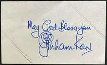 Load image into Gallery viewer, Graham Kerr English Cooking Personality Signed Index Card Autographed JSA COA