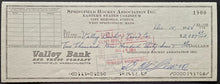 Load image into Gallery viewer, 1964 NHL Hockey Bruins HOFer Eddie Shore Signed Cheque Autographed Check LOA