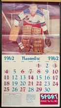 Load image into Gallery viewer, 1962/63 Sport Revue Calendar NHL Stars Full Colour Photos Pilote Hull + others