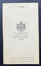 Load image into Gallery viewer, French Carte De Visite Napoleon Bonaparte Photo Mayer Pierson Vintage