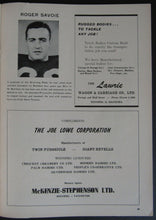 Load image into Gallery viewer, 1960 Winnipeg Stadium CFL Program BC Lions vs Blue Bombers Vintage Football