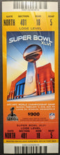 Load image into Gallery viewer, Super Bowl LXVI NY Giants New England Patriots Full Ticket + Pin NFL Football