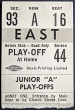 Load image into Gallery viewer, 1966 Memorial Cup Game 2 Hockey Ticket Bobby Orr Oshawa Generals v Edmonton MLG