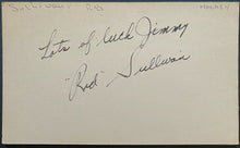 Load image into Gallery viewer, Red Sullivan Autographed Index Card JSA Authenticated NHL Hockey Vintage