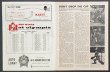 Load image into Gallery viewer, 1964 Olympia Stadium NHL Stanley Cup Finals Game 3 Program Detroit vs Toronto