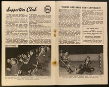 Load image into Gallery viewer, 1952 Olympic Gold Medal Wembley Hockey Canada Program Edmonton Vs England