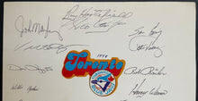 Load image into Gallery viewer, 1978 Toronto Blue Jays Team Autographed Oversized Card Signed x30 MLB HOF