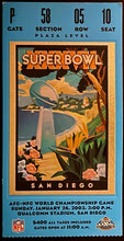 Load image into Gallery viewer, 2003 NFL Football Super Bowl XXXVII Ticket TB Buccaneers Beat Oakland Raiders