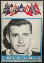 Load image into Gallery viewer, 1956 Toronto Maple Leafs Hockey Program Maple Leaf Gardens Boston Bruins NHL