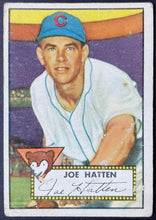 Load image into Gallery viewer, 1952 Topps Baseball Joe Hatten #194 Chicago Cubs MLB Card Vintage