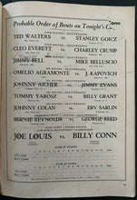 Load image into Gallery viewer, 1946 Yankee Stadium Boxing Program Joe Louis Retains Heavyweight Championship