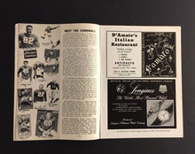Load image into Gallery viewer, 1954 Comiskey Park NFL Program Chicago Cardinals Baltimore Colts Bidwell Game