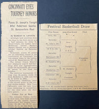 Load image into Gallery viewer, 1959 Madison Square Garden E.C.A.C. Holiday Tournament Program Oscar Robertson
