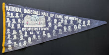 Load image into Gallery viewer, 1972 Baseball Hall of Fame Issue Oversize 36" Pennant Cooperstown MLB Vintage