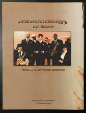 Load image into Gallery viewer, 2004 Prince and the New Power Generation Musicology Live Concert Tour Program