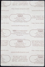 Load image into Gallery viewer, Willie Nelson Silk Backstage Access Tour Pass Country Music Vintage LOA