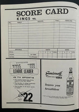 Load image into Gallery viewer, 1968 Springfield Kings AHL Program Gameday Press Note Game Summary