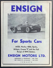 Load image into Gallery viewer, 1965 5th Annual Canadian Grand Prix Racing Program Mosport Park Jim Hall Wins