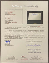 Load image into Gallery viewer, Authentic Signed Joe DiMaggio Index Card Autograph MLB New York Yankees HOF JSA
