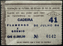 Load image into Gallery viewer, 1984 Vintage Maracana Stadium Soccer Ticket Rio De Janeiro