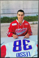Load image into Gallery viewer, Lucas Lessio Signed Team Orr Game Issued CHL Top Prospects Hockey Jersey LOA OHL