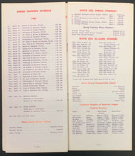 Load image into Gallery viewer, 1961 Chicago White Sox Spring Training Roster / Press Radio TV Media Guide MLB