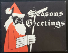 Load image into Gallery viewer, 1956 OHA Senior A Hockey Team Photo Windsor Bulldogs Christmas Card Joe Klukay