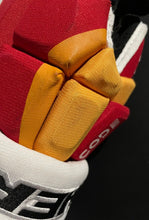 Load image into Gallery viewer, 2022 Matthew Tkachuk Game Worn Sherwood Code V Hockey Gloves Calgary Flames NHL