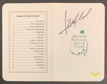 Load image into Gallery viewer, 1994 + 1999 Masters Golf Champion Jose Marie Olazabel Auto Signed Scorecard