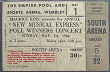 Load image into Gallery viewer, 1966 The Beatles Final UK Concert Ticket Stub New Musical Express Wembley Arena