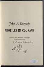 Load image into Gallery viewer, 1961 Caroline Kennedy + Ted Kennedy Autographed "Profiles In Courage" Book JSA