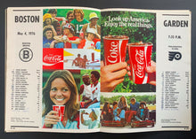 Load image into Gallery viewer, 1976 Boston Garden Stanley Cup Playoff Program Game 3 Semi Final Series Bruins
