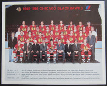 Load image into Gallery viewer, 1985 / 1986 Chicago Blackhawks Vintage Team Issued Hockey Photo Denis Savard
