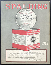 Load image into Gallery viewer, 1912 Spalding USA Athletic Goods Catalog Spring+Summer Baseball MLB VTG