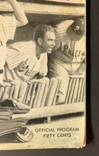Load image into Gallery viewer, 1950 World Series Program Philadelphia Phillies vs New York Yankees Shibe Park
