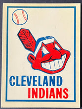 Load image into Gallery viewer, C 1960's Double Bubble Promo Cleveland Indians Promo Decal MLB Baseball Vintage