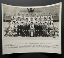 Load image into Gallery viewer, 1951 Toronto Maple Leafs Stanley Cup Champions NHL Hockey Turofsky Photo Barilko