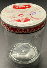 Load image into Gallery viewer, 1961-1962 York Peanut Butter 16 ounce Jar Hockey Card offer lid NHL Vintage