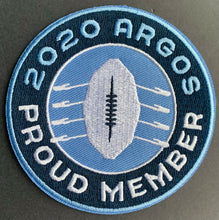 Load image into Gallery viewer, 2020 CFL Toronto Argonauts Patch Crest Original Football Argo Ticket Holder 3.5"