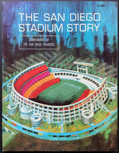 Load image into Gallery viewer, 1967 San Diego Chargers Jack Murphy Stadium Opening Ceremony Promo Book NFL