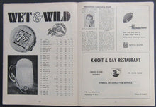 Load image into Gallery viewer, 1968 Empire Stadium CFL Program B.C. Lions vs Hamilton Tiger Cats Football