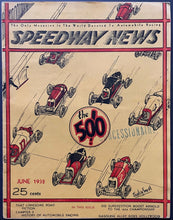 Load image into Gallery viewer, June 1932 Speedway News Racing Magazine Special Indy 500 Issue
