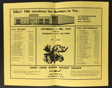 Load image into Gallery viewer, 1967 NHL Oldtimers Hockey Program vs Saint John Mooseheads Lord Beaverbrook Rink