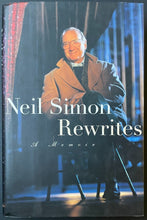 Load image into Gallery viewer, Neil Simon Autographed First Edition Rewrites Memoir American Playwright Author