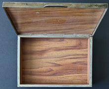 Load image into Gallery viewer, Silver-plated Cigarette Box Lid Features Olympic Ring Incribed Juan A Samaranch