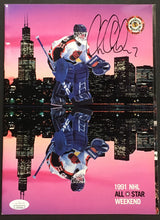 Load image into Gallery viewer, Chris Chelios Signed 1991 NHL All Star Hockey Program Chicago Black Hawks JSA