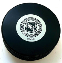Load image into Gallery viewer, Andrew Raycroft Signed Boston Bruins Hockey Puck Autographed In Glas Co AJS COA
