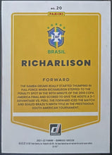 Load image into Gallery viewer, 2021-22 Donruss Road to Qatar #20 Richarlison Holo Red Laser 3/99 SGC 9 Brazil