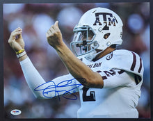 Load image into Gallery viewer, Johnny Manziel Autographed Signed Oversized Photo Texas A&M Football PSA COA